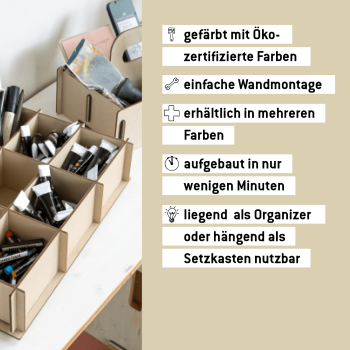 Preview: Regal mit kleinen Fächern